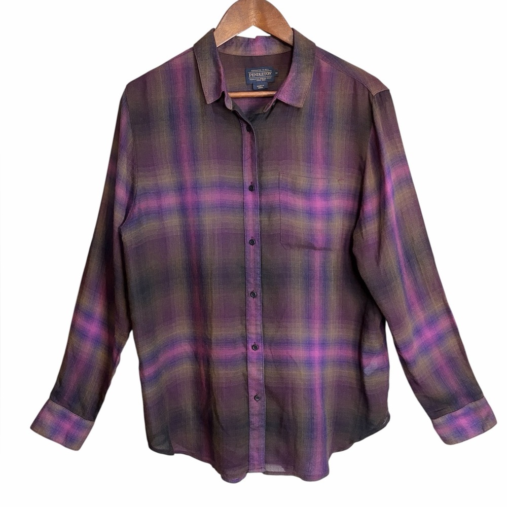 Pendleton Button Front Long Sleeve Shirt - image 1